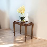 طاولة جانبية خشب الجوز تصميم كلاسيك عصري بني 60×35...
