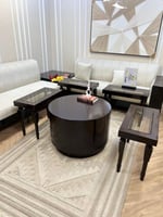 طقم طاولات بني