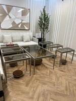 طقم طاولات حديد مكس