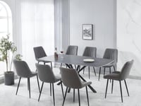 طاولة طعام سطح خشب 8 كراسي