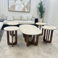 طقم طاولات خشب