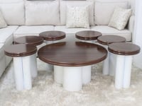 طقم طاولات رخام فاخر