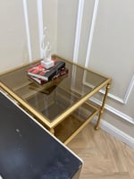 طاولة جانبيه ذهبي