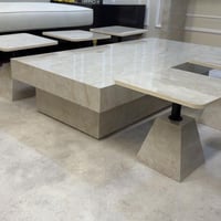 طقم طاولات ضيافة بديل الرخام