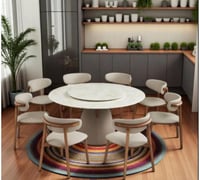 طاولة طعام رخام 8 كراسي