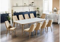 طاولة طعام سيراميك 10 كراسي