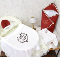 طقم مواليد وكوفلة تصميم عصري