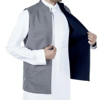 سديري دبل فيس بلون رصاصي كحلي