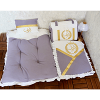 طقم اطفال مواليد متكامل زهري