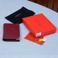 محفظة جلد رجالية - تصميم فرنسي باطار معدني انيق