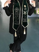 وشاح قماش قطيفه مخمل تطريز يوم التأسيس