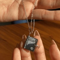 سلسال دفتر العبارات مصمم حسب الطلب ذهبي +فضي