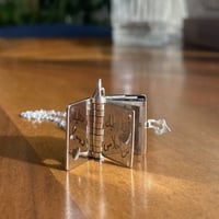 سلسال دفتر العبارات مصمم حسب الطلب ذهبي +فضي