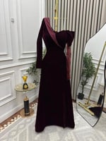 فستان سهره مخمل كوري