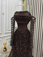 فستان سهره بني راقي