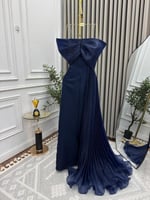 فستان سهره كحلي راقي