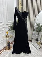 فستان سهره مخمل كوري