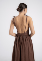 Flora Dress - Brown