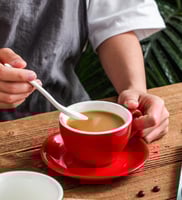 أكواب كابتشينو سيراميك ملونة