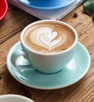 أكواب كابتشينو سيراميك ملونة