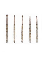 طقم فرش مكياج - ذهبي