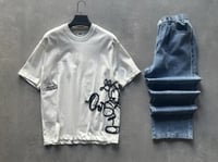 T-SHIRT BOX OVER SIZE AND SHORT JEANZ