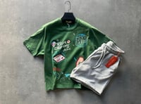 طقم بوكس + شورت قطني اوفر سايز