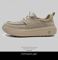 ‎حذاء رجالي كاجوال خفيف الوزن مع نعل سميك ومقدمة ع...