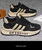 حذاء رياضي رجالي بجزء علوي مصنوع من الجلد عالي الج...