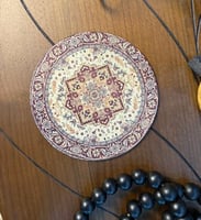 سجادة قهوة دائرية الشكل