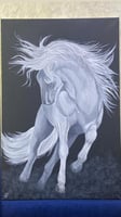 لوحه فنيه رسمة خيل 50*70 سم