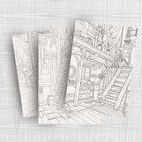 تلوين تفاصيل خارج المنزل | 20 صفحة تلوين قابلة للط...