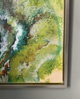 التناغم الأخضر - لوحة بفن السكب