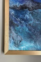 زرقاء ١ - لوحة بفن السكب