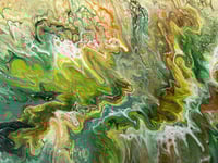 التدفق الأخضر - لوحة بفن السكب