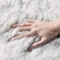 قطعة فرو - ابيض*رمادي