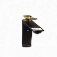 خلاط ديكور مغسلة اسود ذهبي مربع