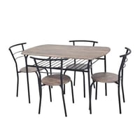 طاولة طعام 4 كرسي DI-215-1+4-1 BLACK