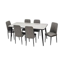 طاولة طعام 6 كرسي 1901-6 grey