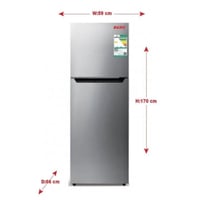 ثلاجة بيسك 480 بابين فضي BRD-480ML SS
