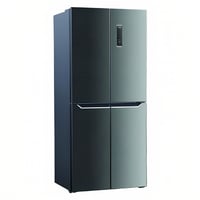 ثلاجة جي في سي برو دولابي 4ابواب اسود سليفر 512 لت...