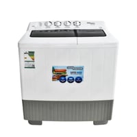 غسالة سوبر جنرال 14 كيلو حوضين– أبيض