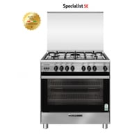 فرن مطبخ جليم غاز 60*90 أمان تام 5 شعلات ـ أستيل