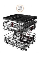 غسالة صحون ويرلبول 11 برنامج 3 رفوف 14 طقم الحاسة...