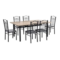 طقم طاولة طعام خشب صيني 6 كرسي CT-2-6-4