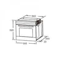 فرن كهرباء بلت ان جنرال سوبريم 60 سم ديجيتال استيل...