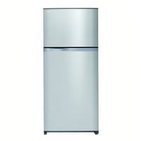 ثلاجة توشيبا بابين مقاس 21.5 قدم سعة 608 لتر ستيل...