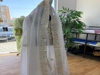 طرحة نشل لون سكري كبيره