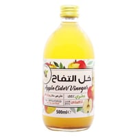 خل تفاح عضوي غير مفلتر مع أم الخل - 500 مل