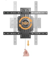 حامل يثبت على الحائط لعرض تفاعلي/لوحة مسطحة لمعظم...